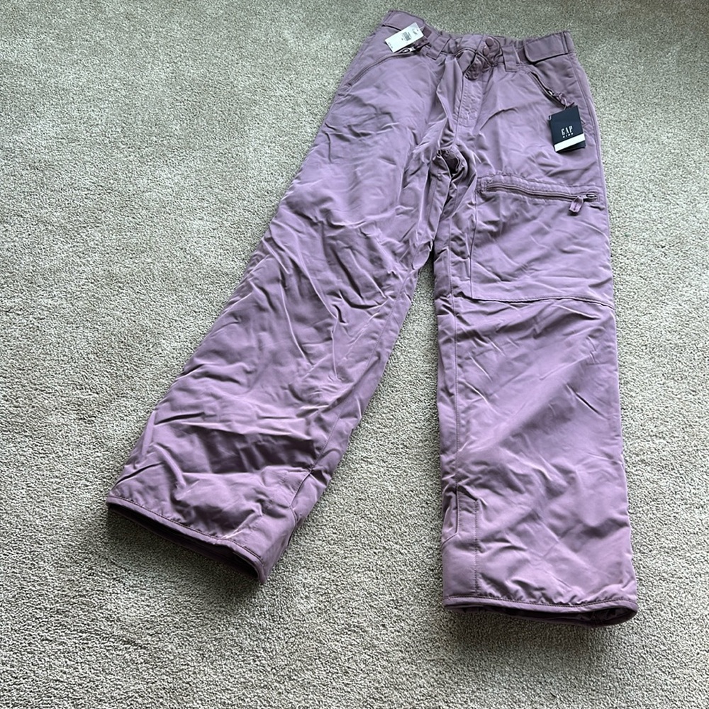 GAP kids, size 18, purple snow pants